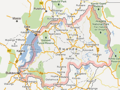 Rwanda Google karte